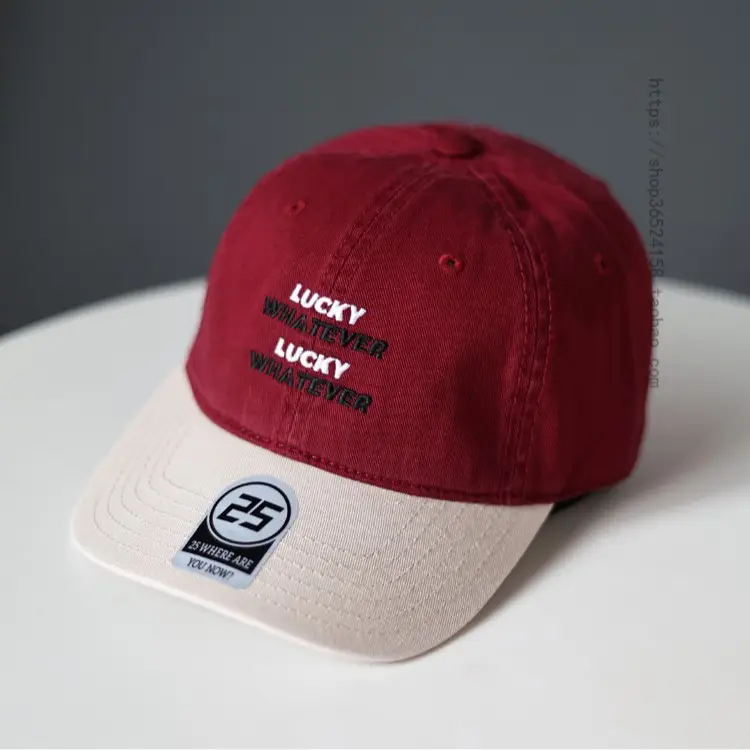 Lucky Whiter Washable Cotton Cap for Women Men - Image 7