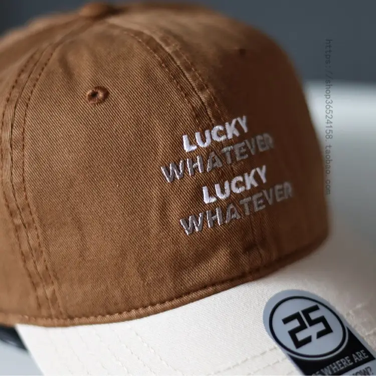Lucky Whiter Washable Cotton Cap for Women Men - Image 10