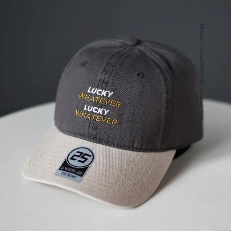 Lucky Whiter Washable Cotton Cap for Women Men - Image 11
