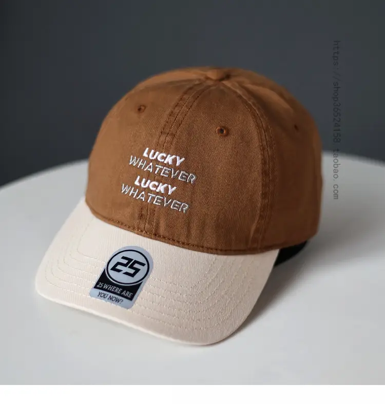 Lucky Whiter Washable Cotton Cap for Women Men - Image 2