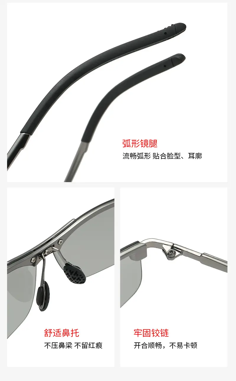 2023 TikTok Polarized Sunglasses Black Day Night Driving Fishing β feature 8