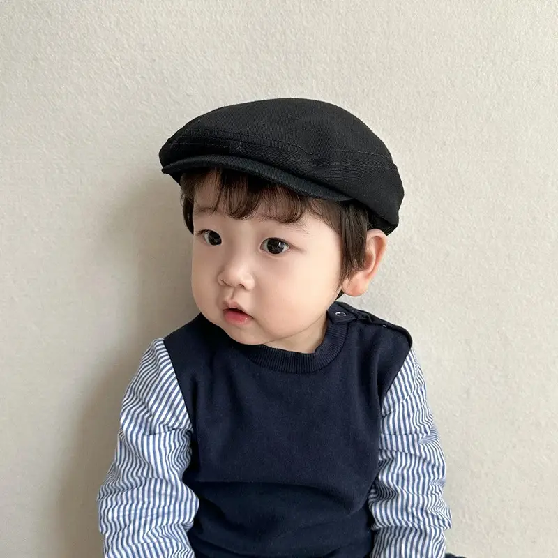 One Pan Baby Hat for Boys Girls Korean Spring Autumn Forward Cap