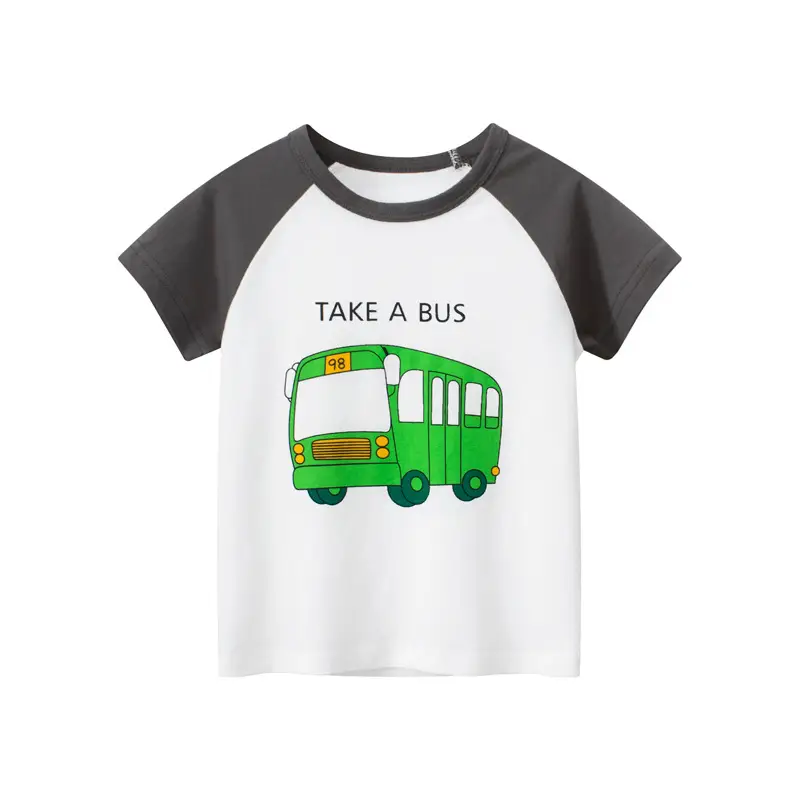 27Kids Car-Themed White Yellow Short Sleeve T-Shirt - Image 2
