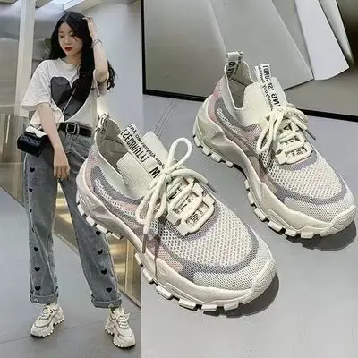 Women's 2023 Breathable White Casual Shoes — feature 9