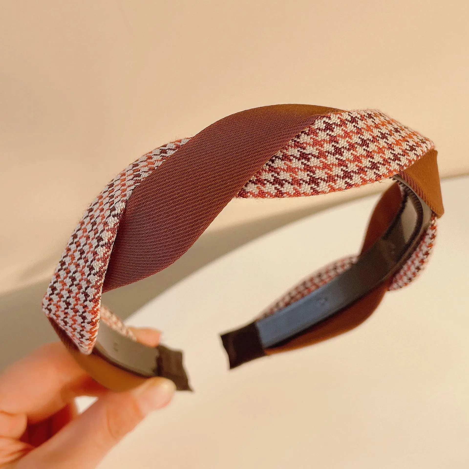 Korean Goddess Hair Hoop Candy Color Cross Body Headband - Image 2