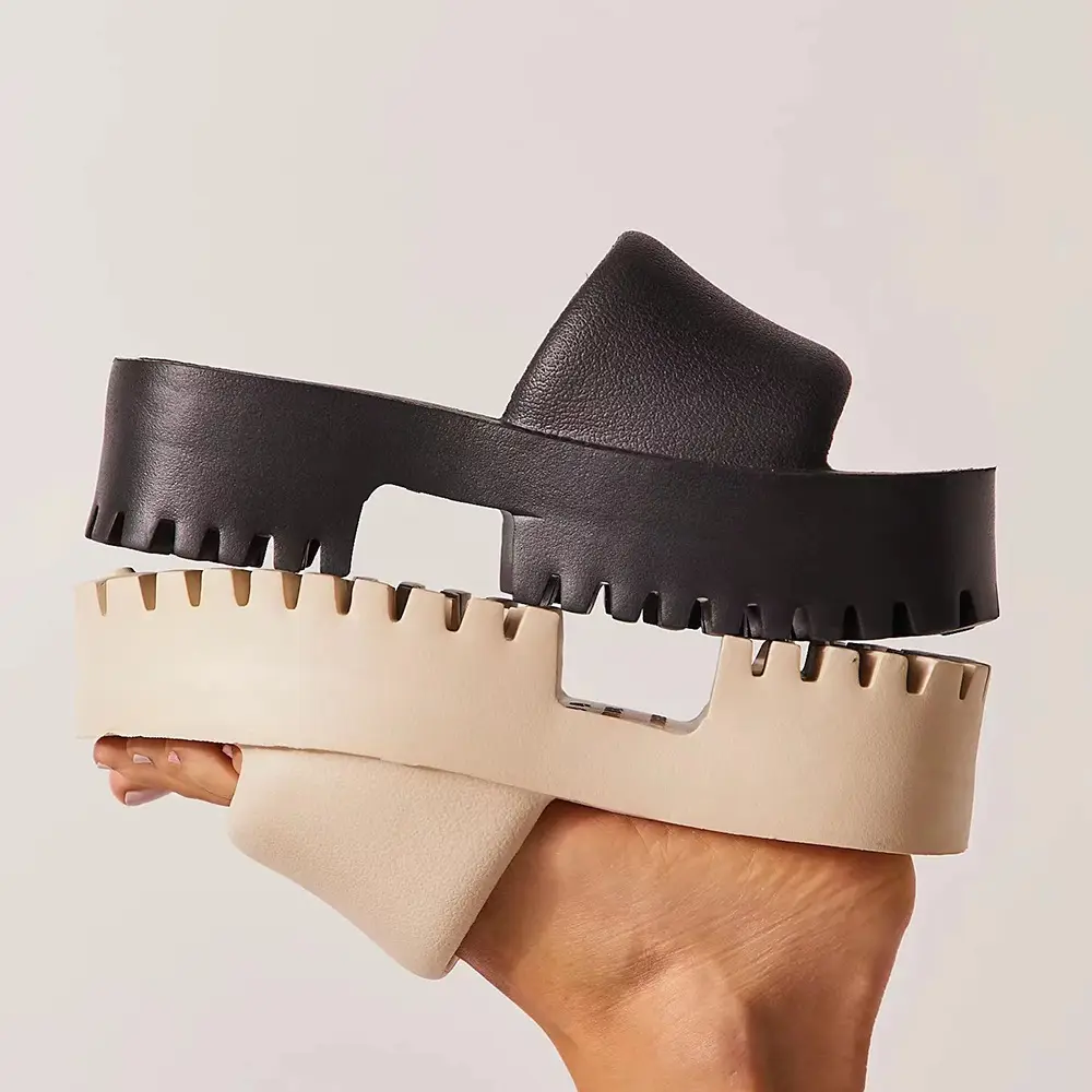 Slippers for Women New Outer Wear Thick-Soled Ultra-High Heels European and American Ins Trbottomy Fashion Popular Eva Cool Casual Large Size