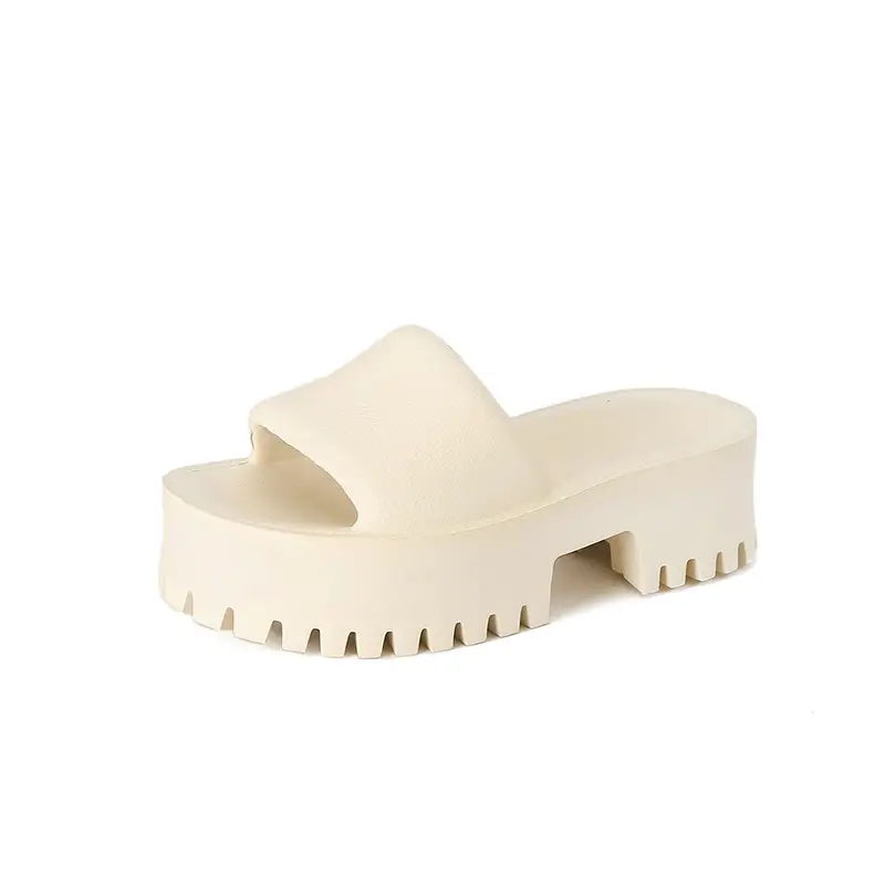 Slippers for Women New Outer Wear Thick-Soled Ultra-High Heels European and American Ins Trbottomy Fashion Popular Eva Cool Casual Large Size