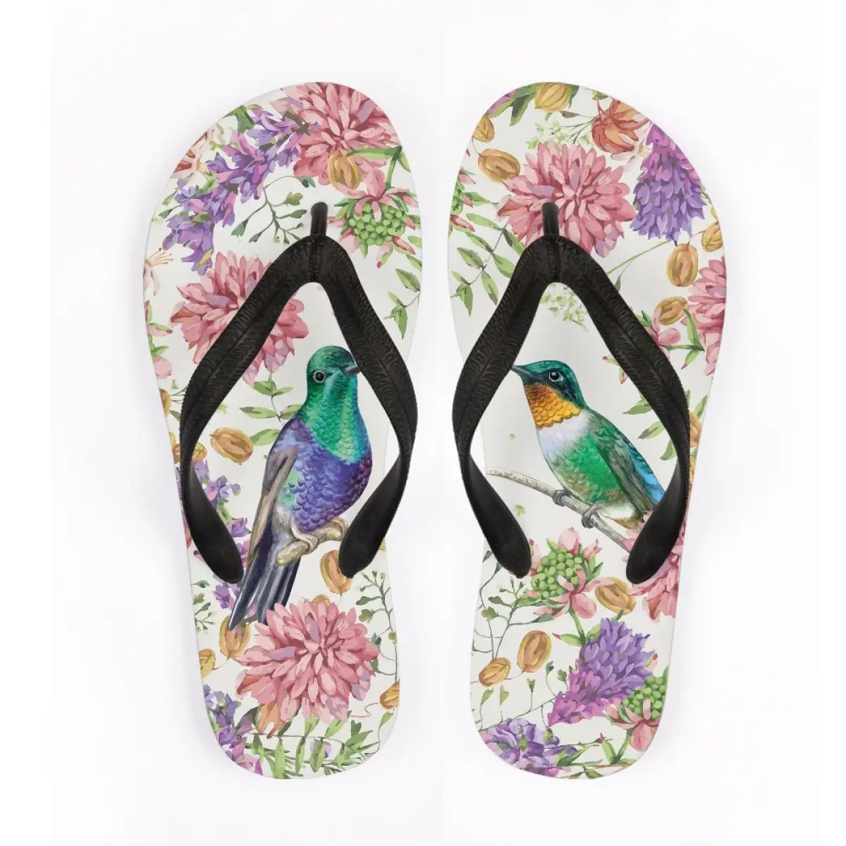 Hummingbird Butterfly Flip Flops Women Men Summer