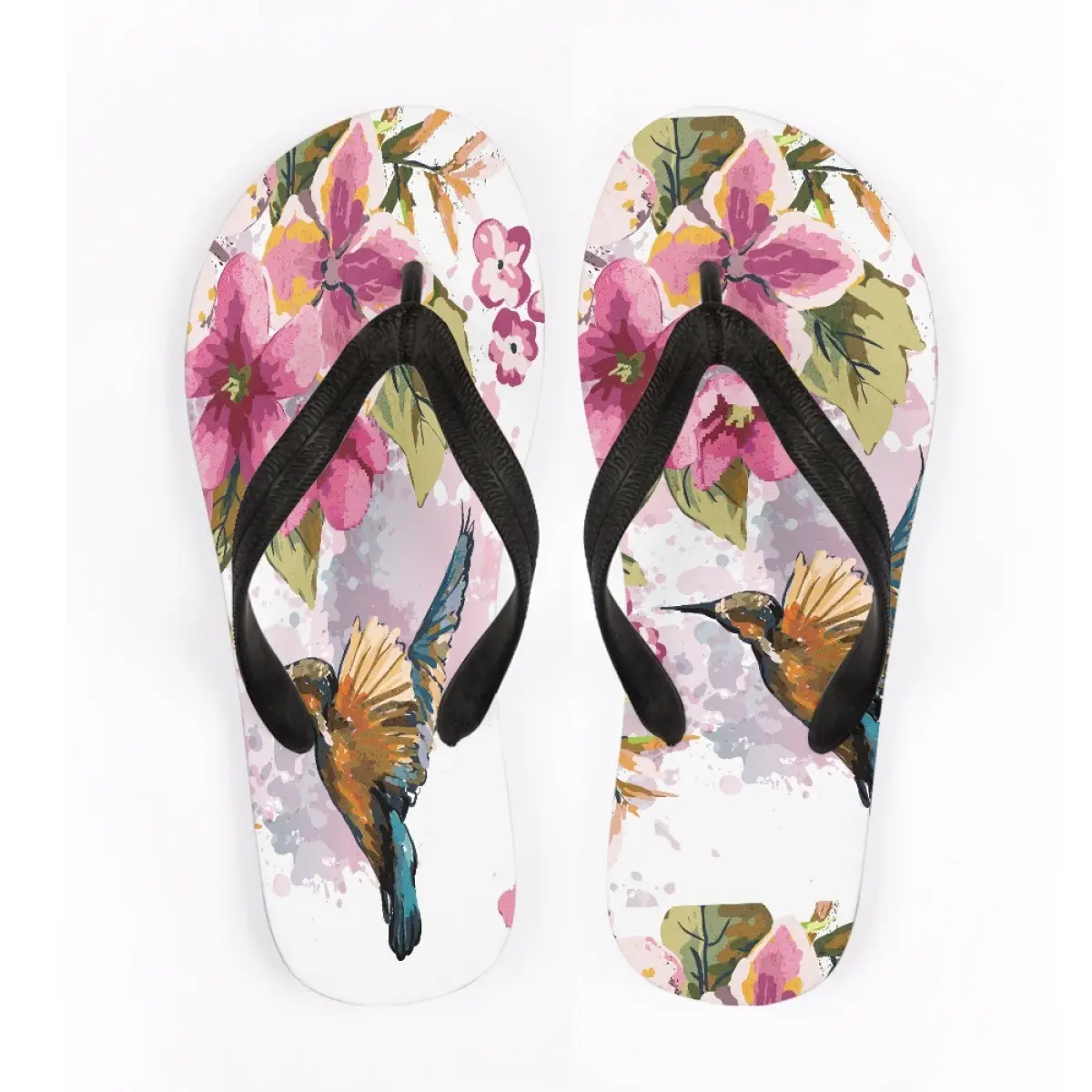 Hummingbird Butterfly Flip Flops Women Men Summer