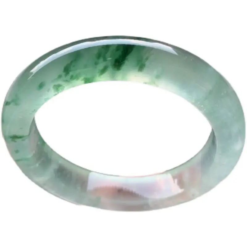 Natural Burmese Jade Bracelet Ice Glutinous Dark Green