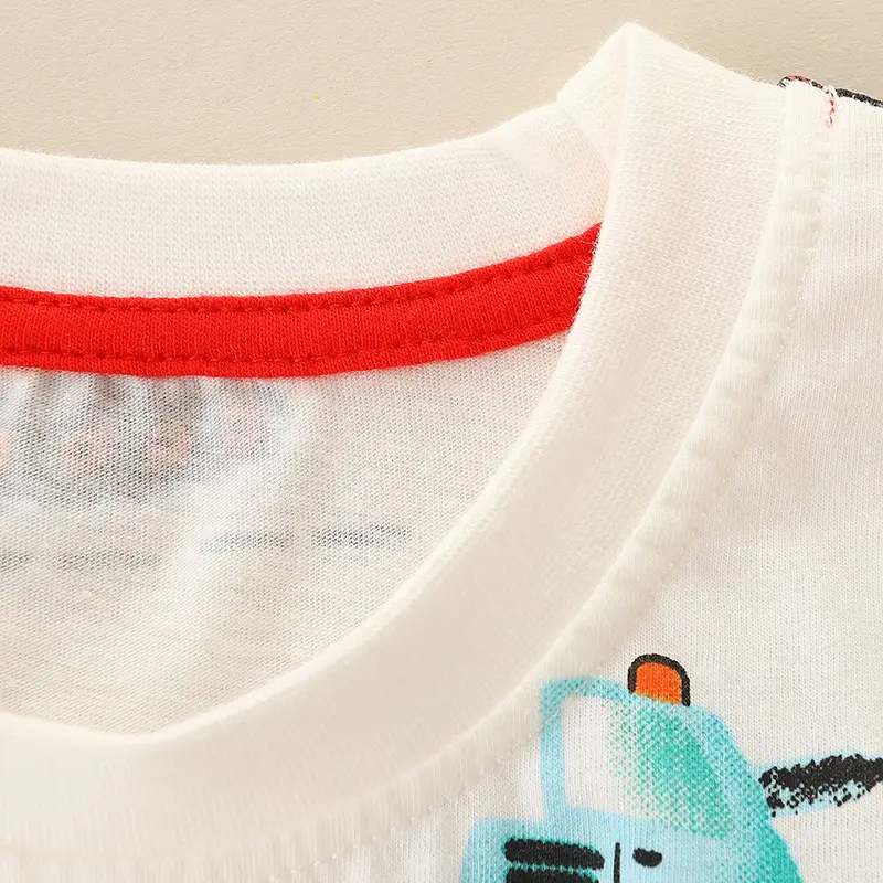 Kids Crewneck T-Shirt Cartoon Print Cotton Summer Boys - Image 4