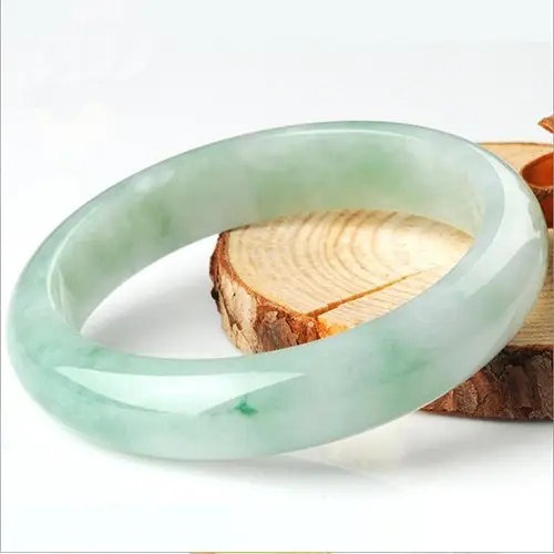 Clearance Random Myanmar Jadeite Bracelet Light Yang Green - Image 4