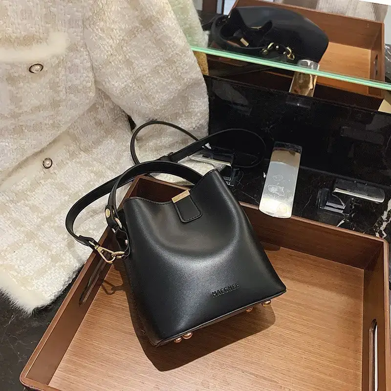 Korean Style Brown Shoulder Crossbody Bag for Women