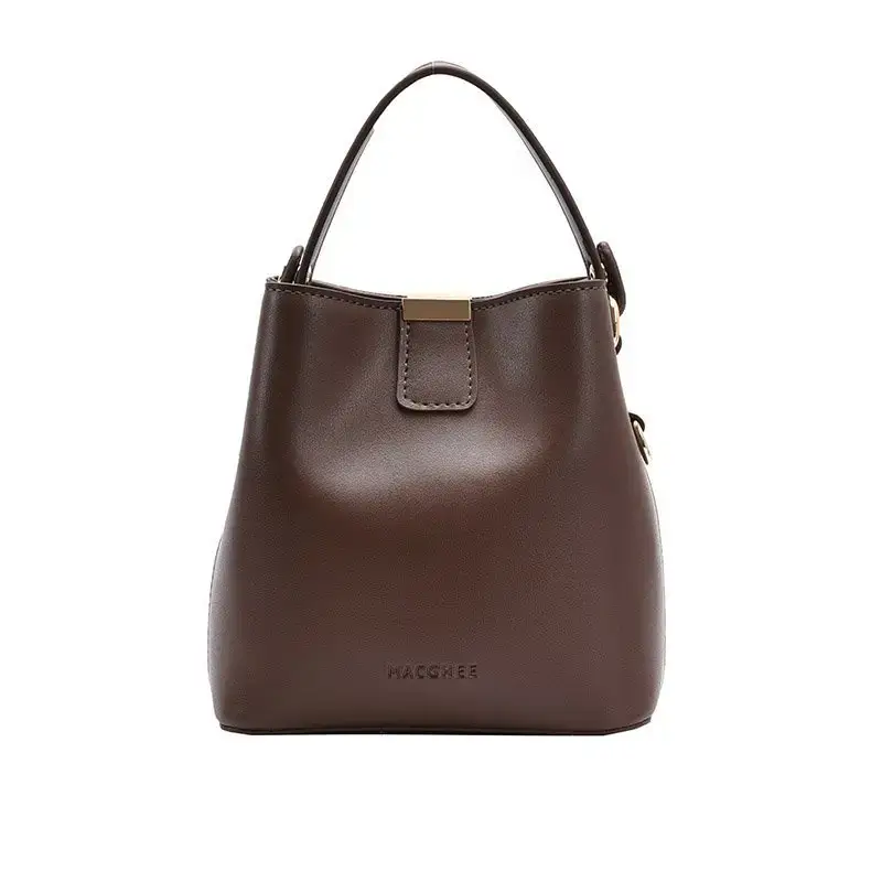 Korean Style Brown Shoulder Crossbody Bag for Women