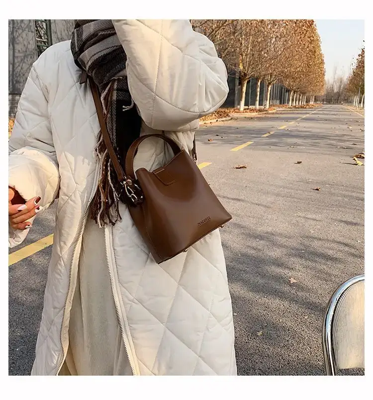 Korean Style Brown Shoulder Crossbody Bag for Women — feature 14