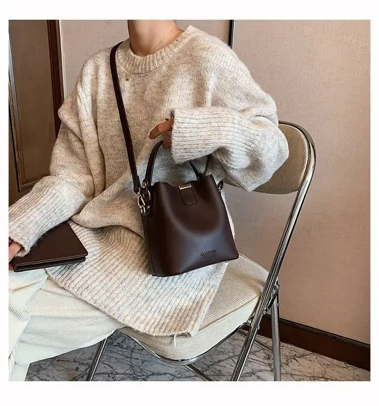 Korean Style Brown Shoulder Crossbody Bag for Women — feature 15