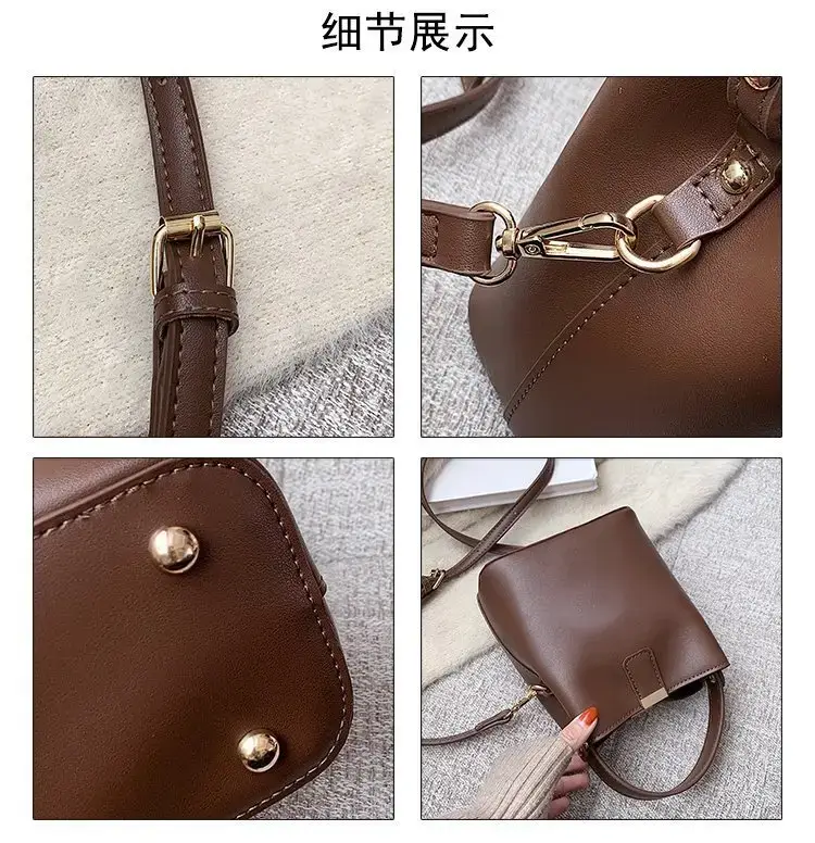 Korean Style Brown Shoulder Crossbody Bag for Women — feature 4