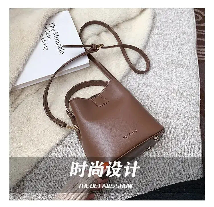 Korean Style Brown Shoulder Crossbody Bag for Women — feature 6