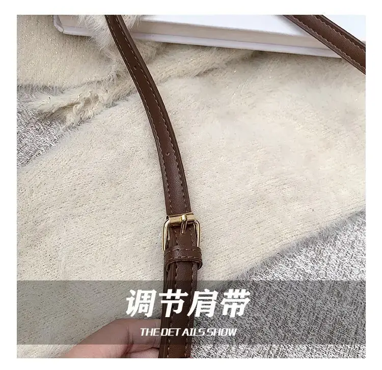 Korean Style Brown Shoulder Crossbody Bag for Women — feature 7