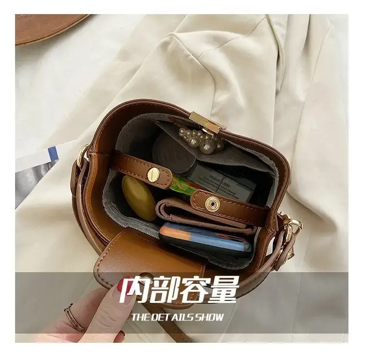 Korean Style Brown Shoulder Crossbody Bag for Women — feature 9