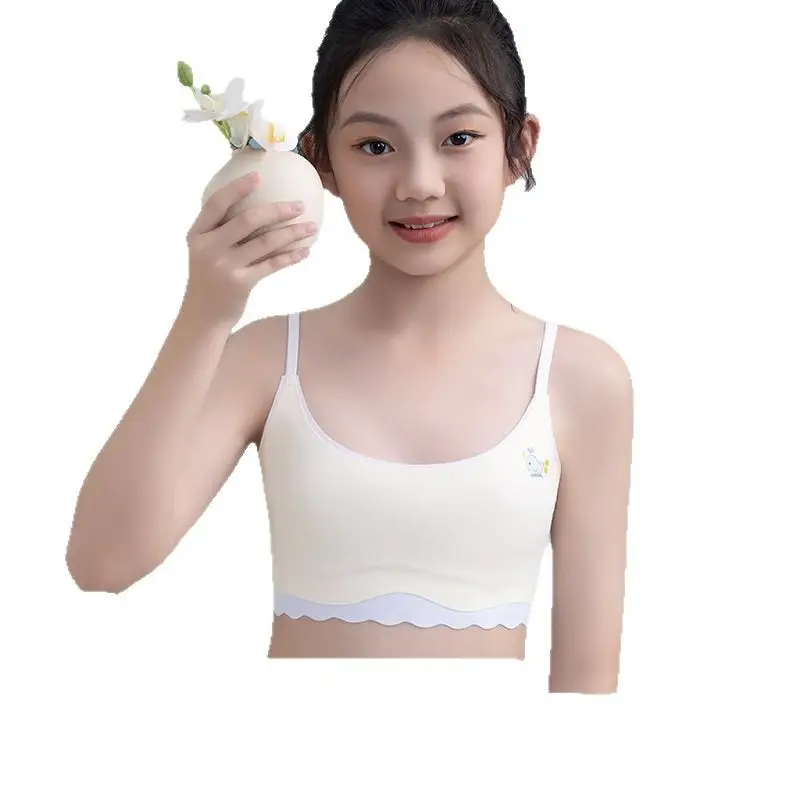 Traceless girls' underwear puberty teenage girls junior high school girls bra student vest summer thin hair generation - Image 19