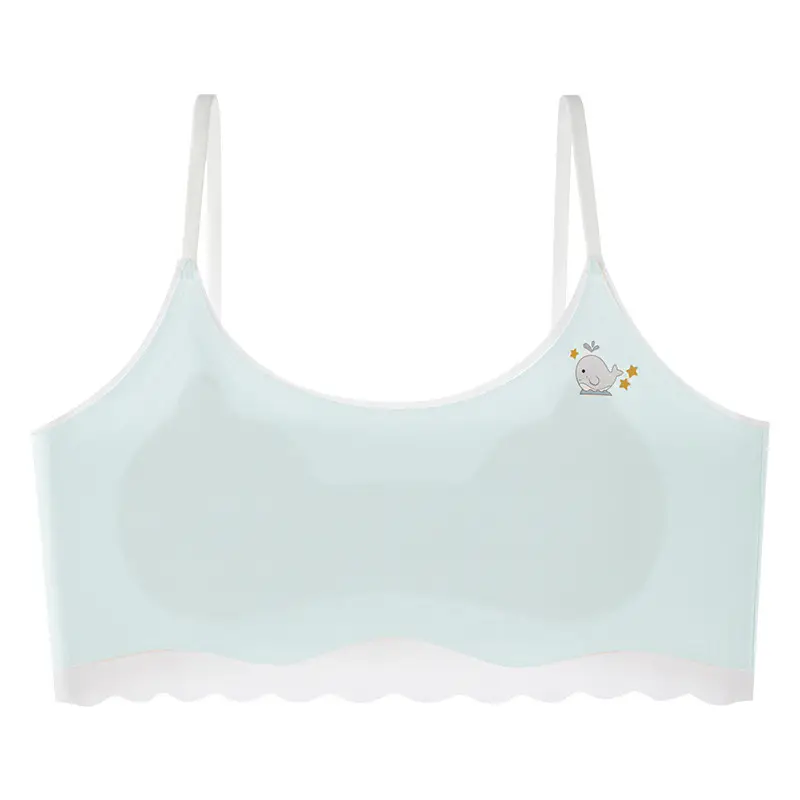 Traceless girls' underwear puberty teenage girls junior high school girls bra student vest summer thin hair generation - Image 4