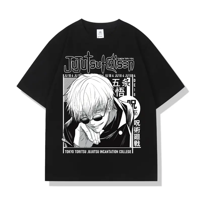 Japanese Anime Two-Dimensional Printed T-Shirt for Teens - Image 2