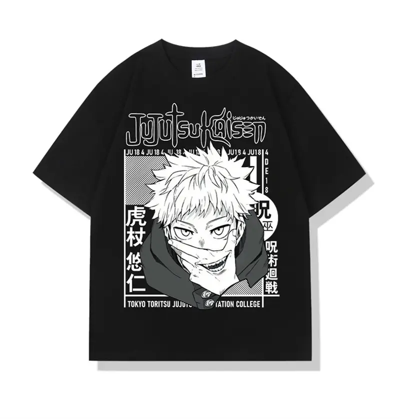 Japanese Anime Two-Dimensional Printed T-Shirt for Teens - Image 4
