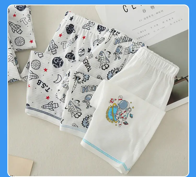 Baby Boys Cotton Printed T-Shirt & Pants Set White — feature 13
