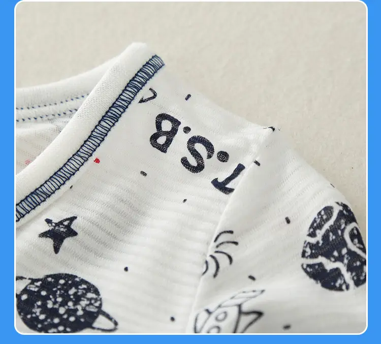 Baby Boys Cotton Printed T-Shirt & Pants Set White — feature 18