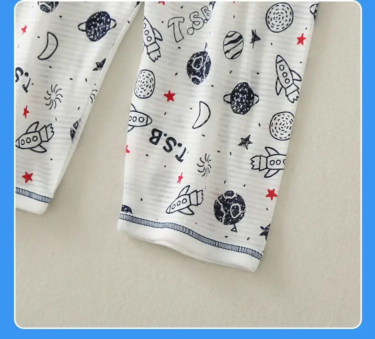 Baby Boys Cotton Printed T-Shirt & Pants Set White — feature 22