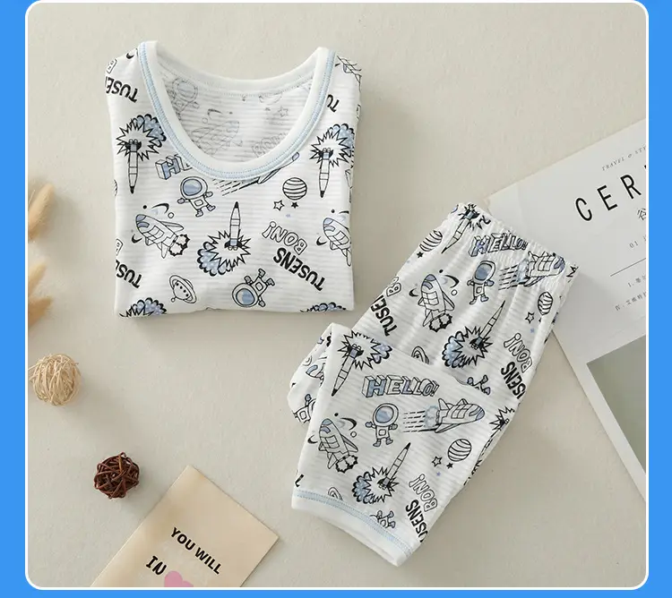 Baby Boys Cotton Printed T-Shirt & Pants Set White — feature 23