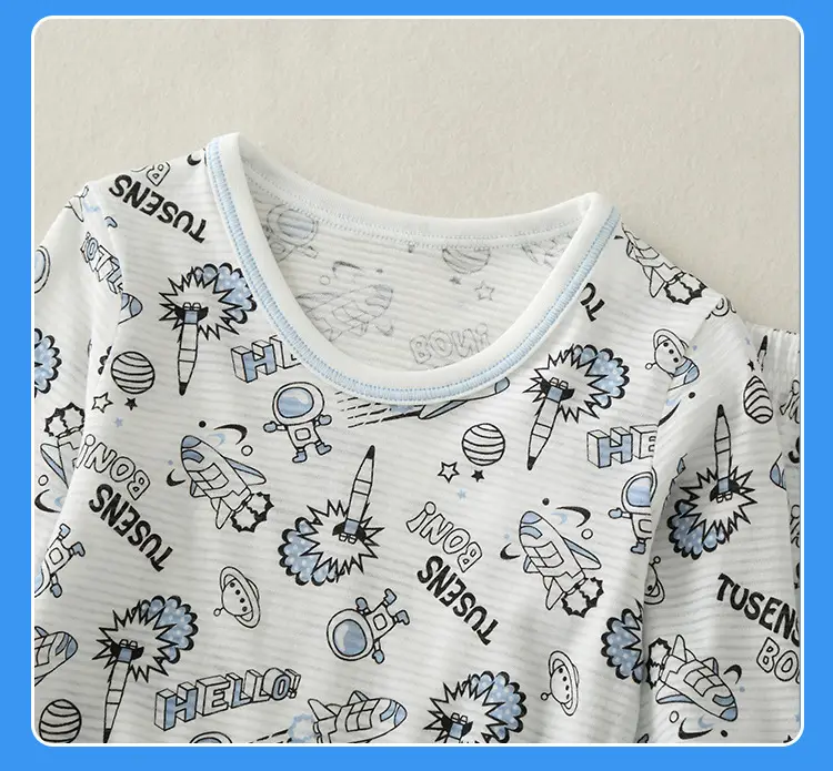 Baby Boys Cotton Printed T-Shirt & Pants Set White — feature 25