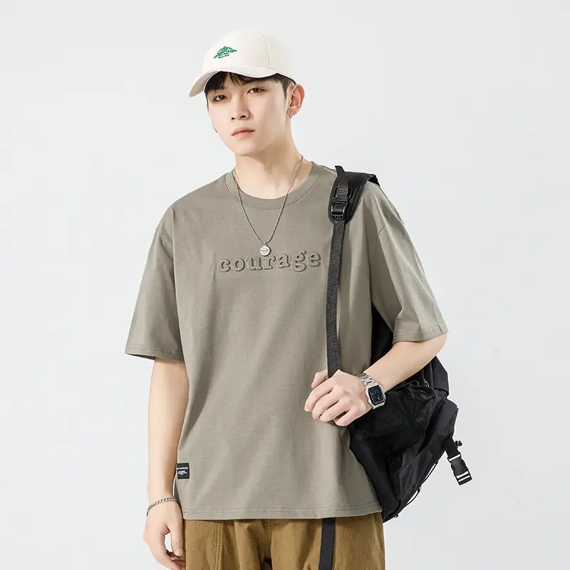 Kun Haipeng White Cotton T-Shirt for Men - Image 15