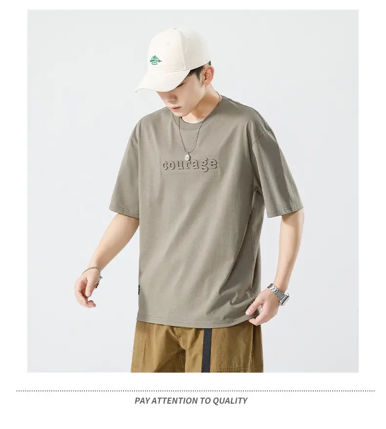 Kun Haipeng White Cotton T-Shirt for Men — feature 23