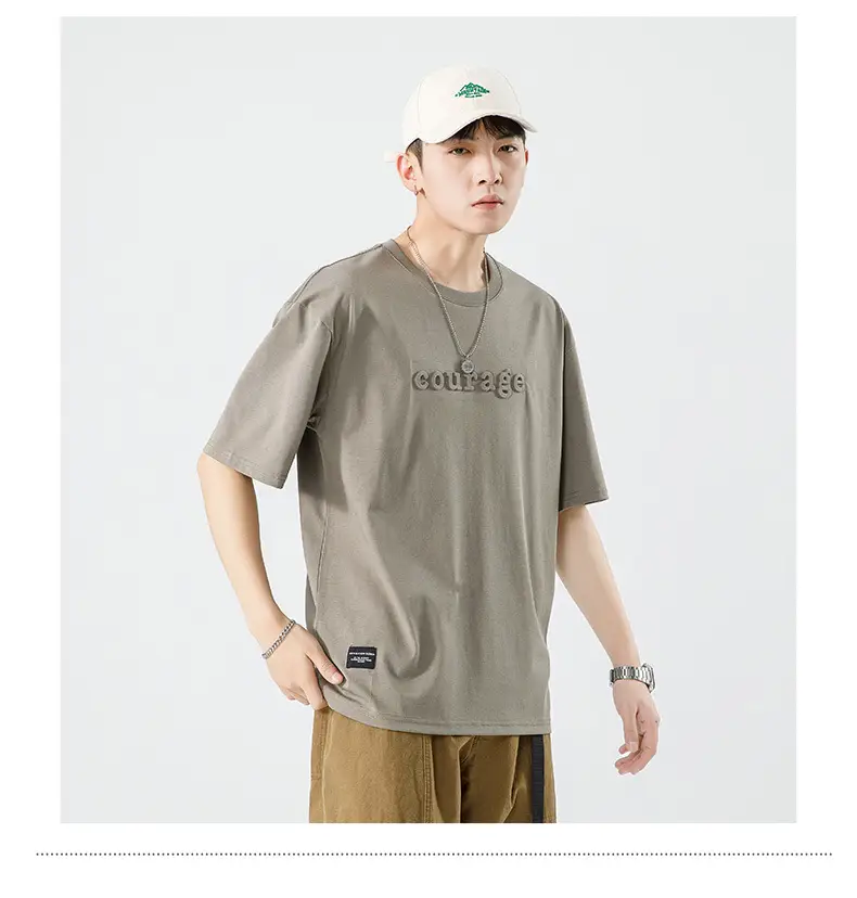 Kun Haipeng White Cotton T-Shirt for Men — feature 25