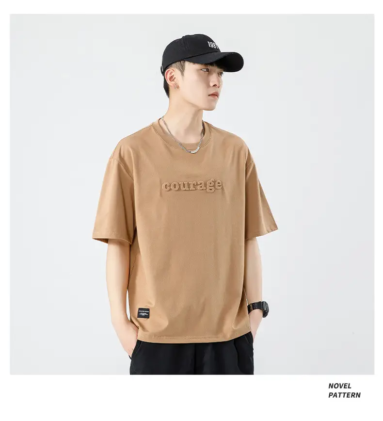 Kun Haipeng White Cotton T-Shirt for Men — feature 28
