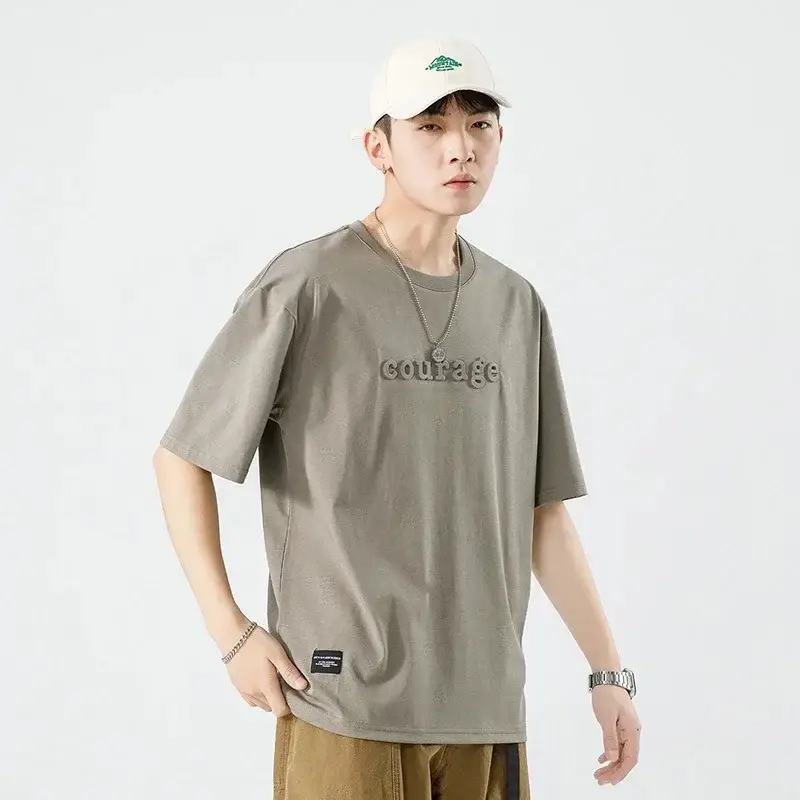 Kun Haipeng White Cotton T-Shirt for Men - Image 12