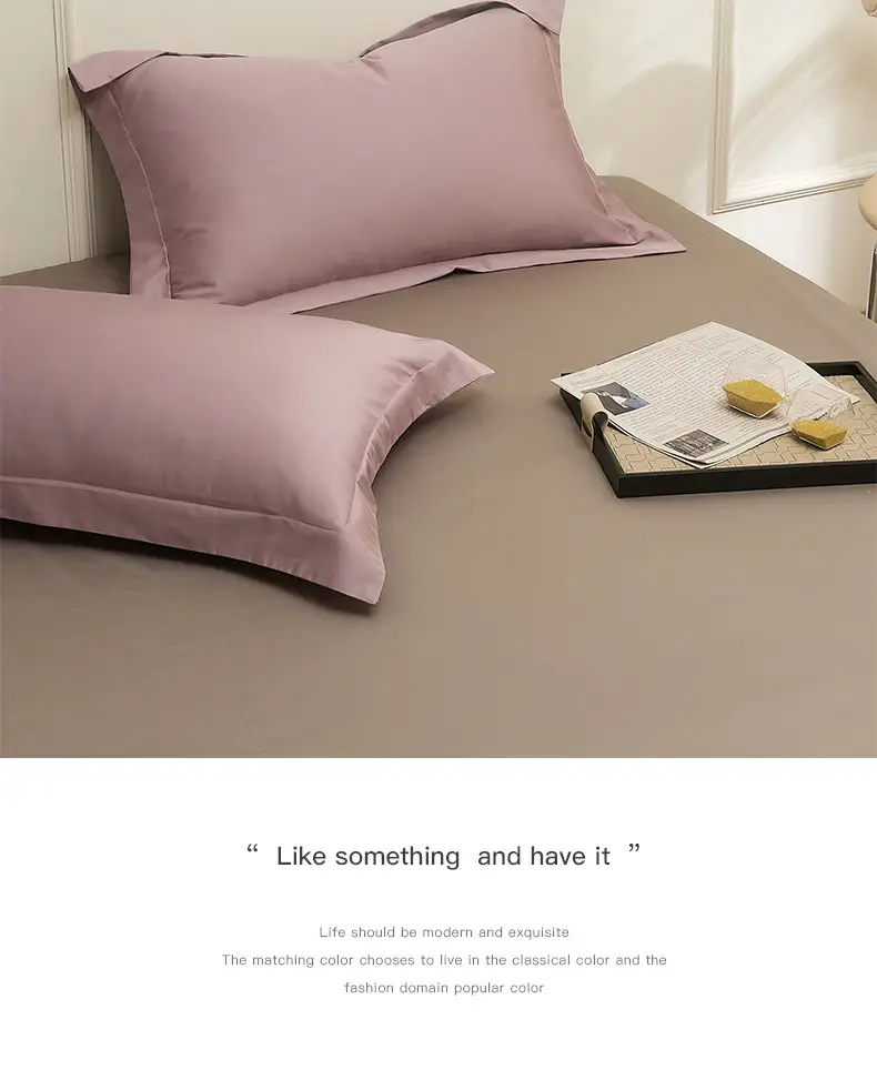 100S Xinjiang Long-Staple Cotton All-Season Pure Cotton Solid Color Simple Single-Piece Bed Sheet, Pillowcase, Fitted Sheet, Pure Cotton Duvet Cover — feature 43