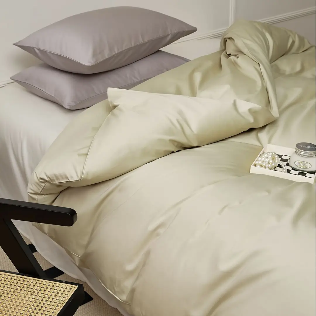 100S Xinjiang Long-Staple Cotton All-Season Pure Cotton Solid Color Simple Single-Piece Bed Sheet, Pillowcase, Fitted Sheet, Pure Cotton Duvet Cover