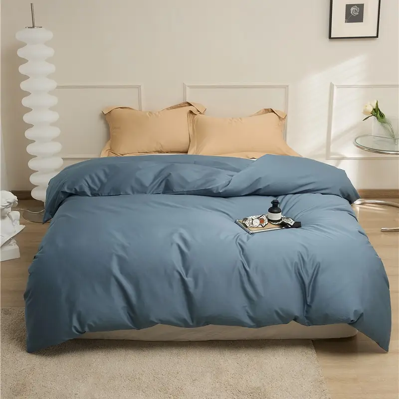 100S Xinjiang Long-Staple Cotton All-Season Pure Cotton Solid Color Simple Single-Piece Bed Sheet, Pillowcase, Fitted Sheet, Pure Cotton Duvet Cover