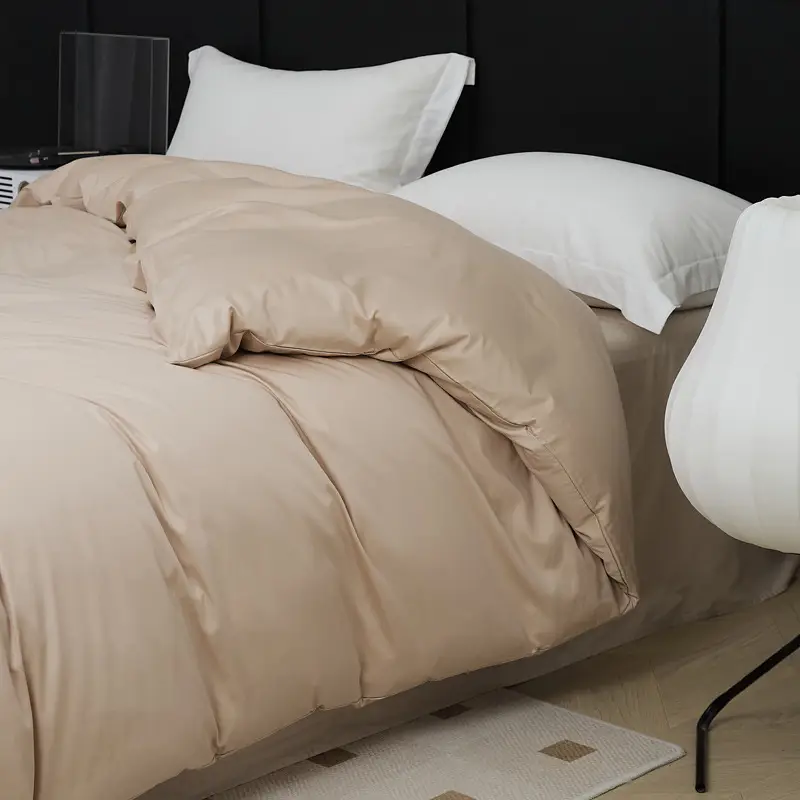 100S Xinjiang Long-Staple Cotton All-Season Pure Cotton Solid Color Simple Single-Piece Bed Sheet, Pillowcase, Fitted Sheet, Pure Cotton Duvet Cover