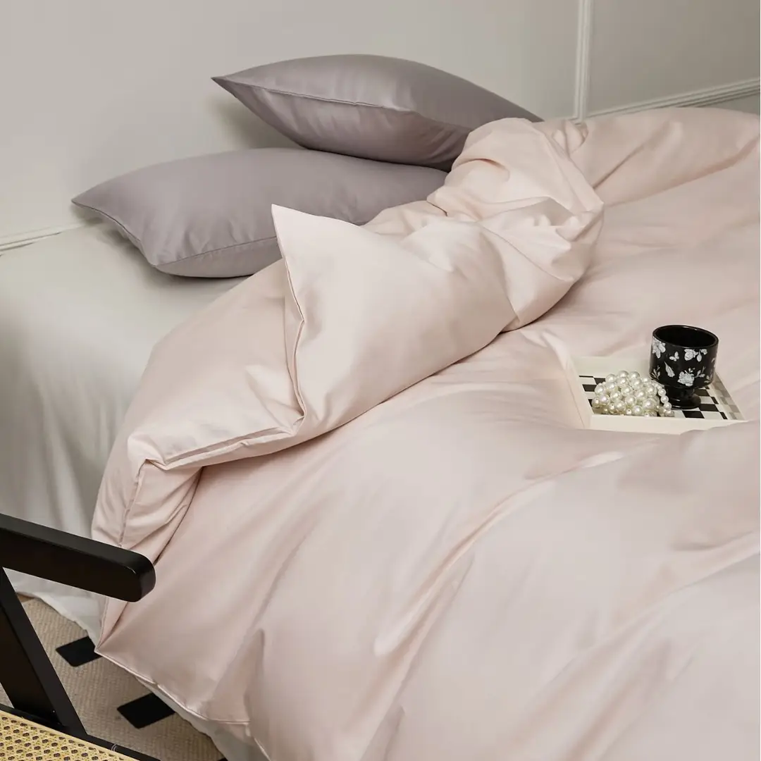 100S Xinjiang Long-Staple Cotton All-Season Pure Cotton Solid Color Simple Single-Piece Bed Sheet, Pillowcase, Fitted Sheet, Pure Cotton Duvet Cover