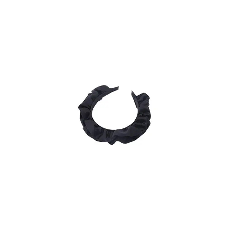 Black Pleated Hair Band for Women Face Mask 2022 - Image 8