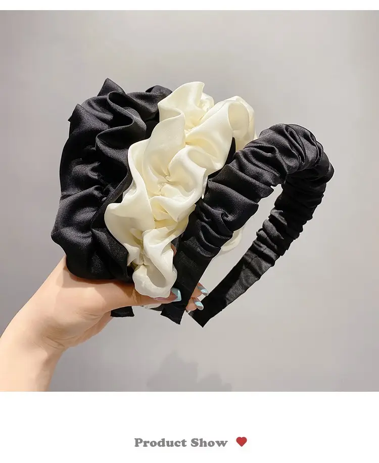 Black Pleated Hair Band for Women Face Mask 2022 — feature 28