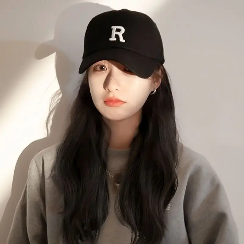 Women's R-Letter Cap Mid Long Curly Hair 2022 - Image 10