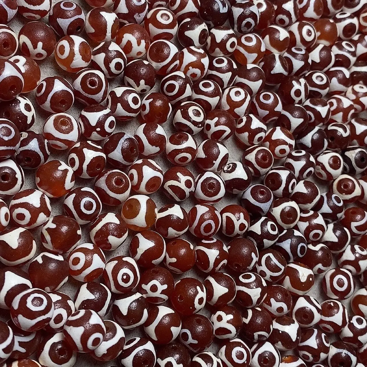 Natural Red Agate Buddha Beads Loose Beads DIY Bracelet - Image 3