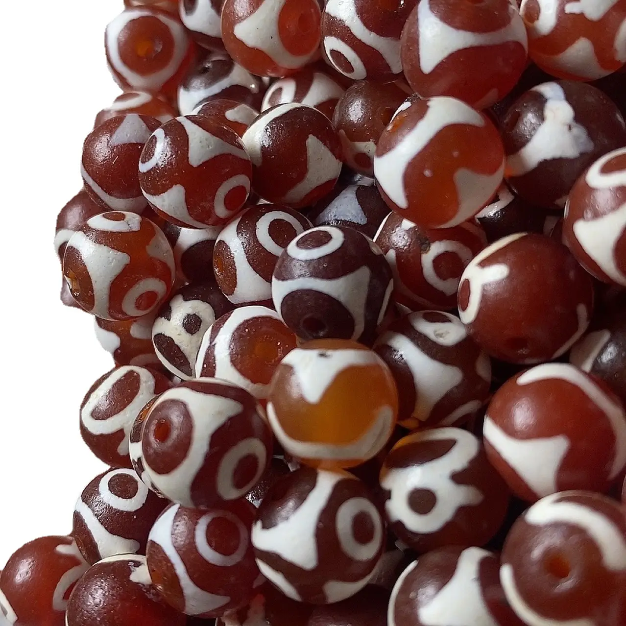 Natural Red Agate Buddha Beads Loose Beads DIY Bracelet - Image 5