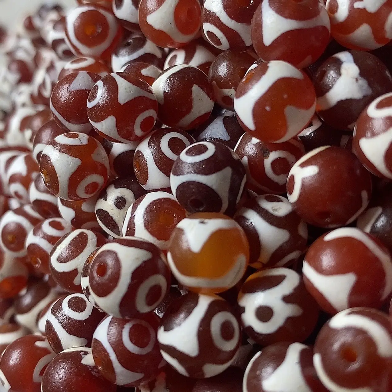 Natural Red Agate Buddha Beads Loose Beads DIY Bracelet — feature 5