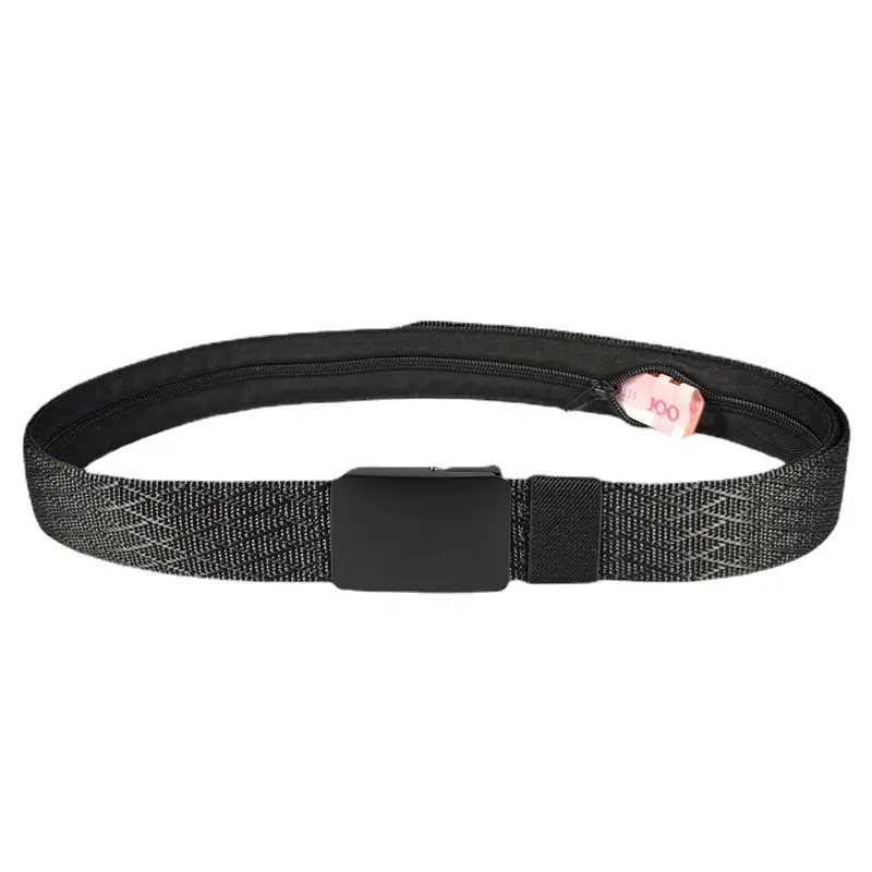 38MM Black Nylon Hidden Money Belt for Men - Image 10